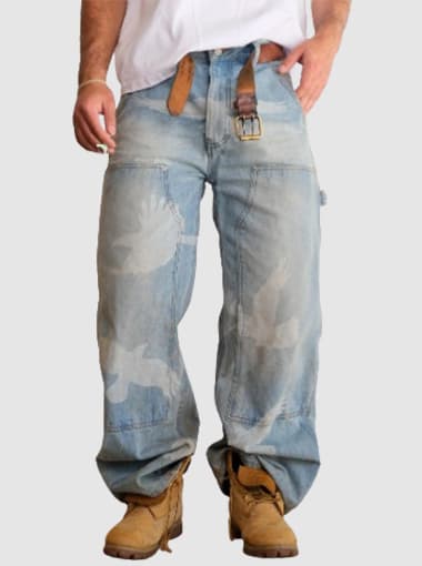 Custom Carpenter Baggy Jeans