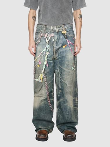 Custom DTG Printing Baggy Jeans