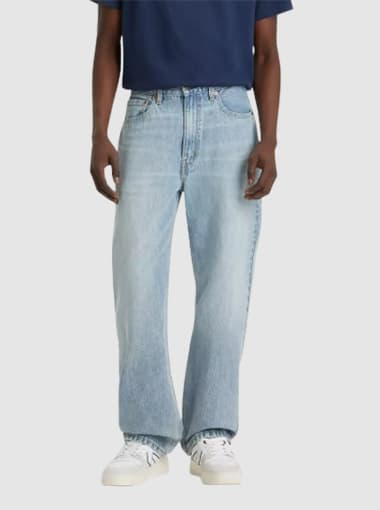 Custom Light Wash Baggy Jeans