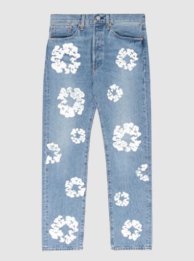 Custom Screen printing Baggy Jeans