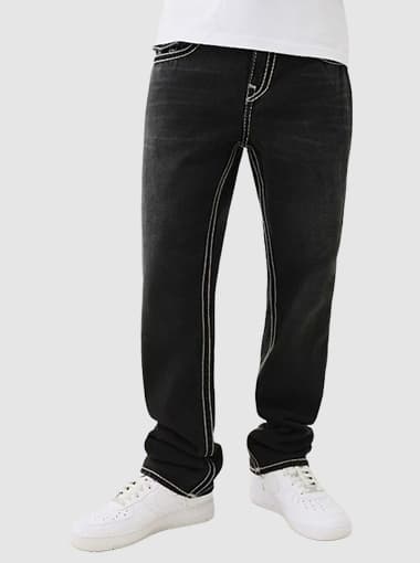 Custom Thick Thread Baggy Jeans
