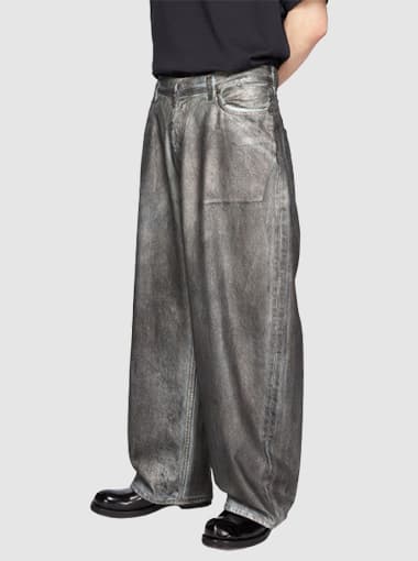 Custom foil coated treatment Jeans