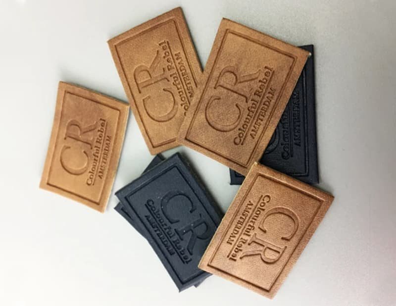 Embossed Leather Waist Patches