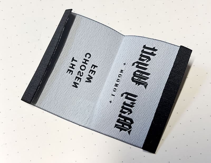 folded label