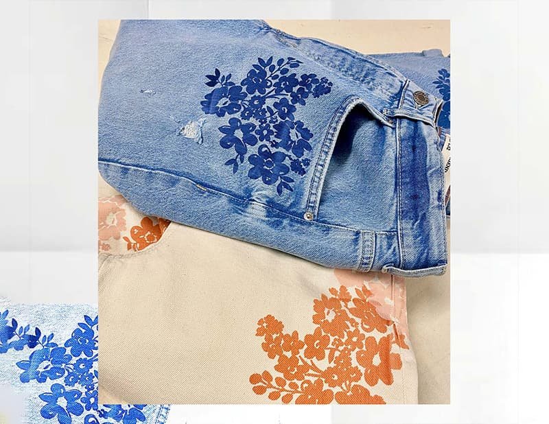 Screen Printing denim