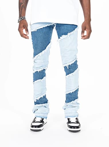 Top Design Stacked Jeans