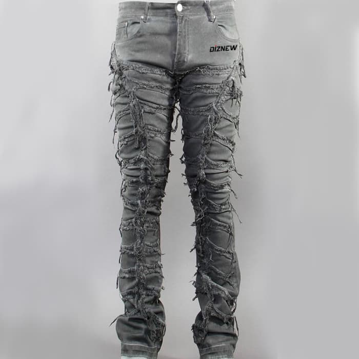 stacked jeans