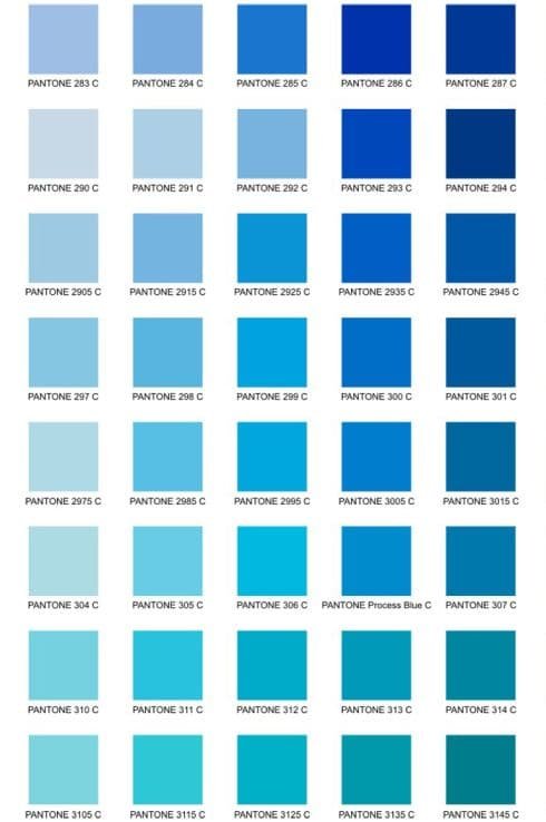 Pantone Color Chart