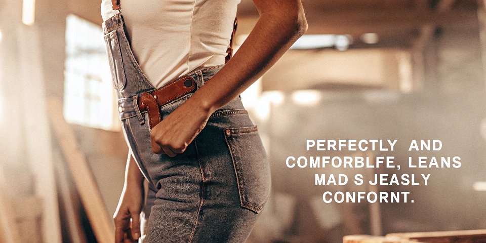 A person looking confident and comfortable in a perfectly fitting pair of high-quality denim jeans.