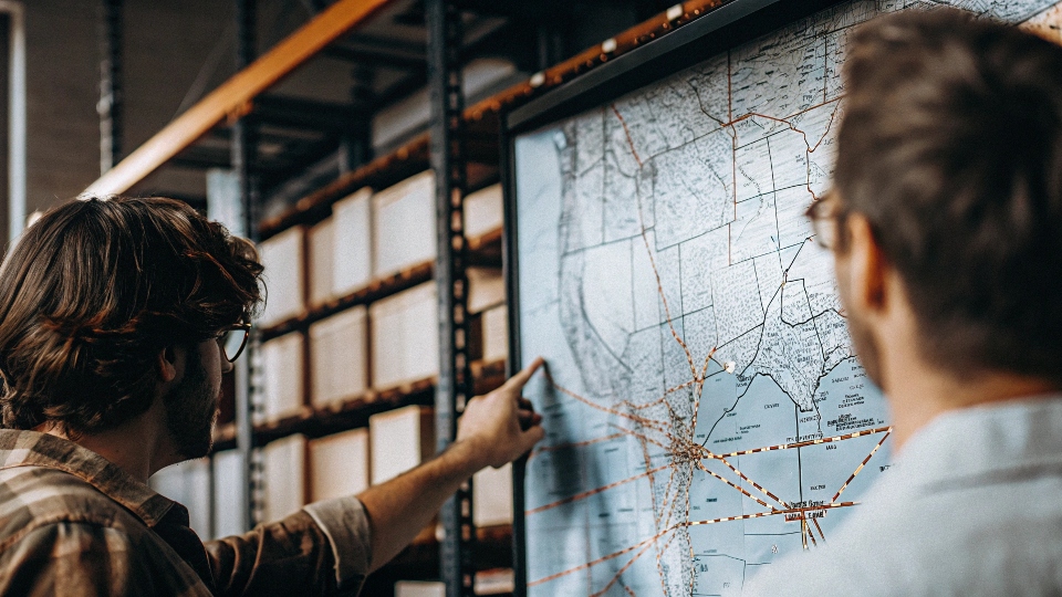 Wrangler's North American Supply Chain Focus A map showing a strong logistical link between Kontoor Brands HQ in North Carolina, USA, and manufacturing plants in Mexico.