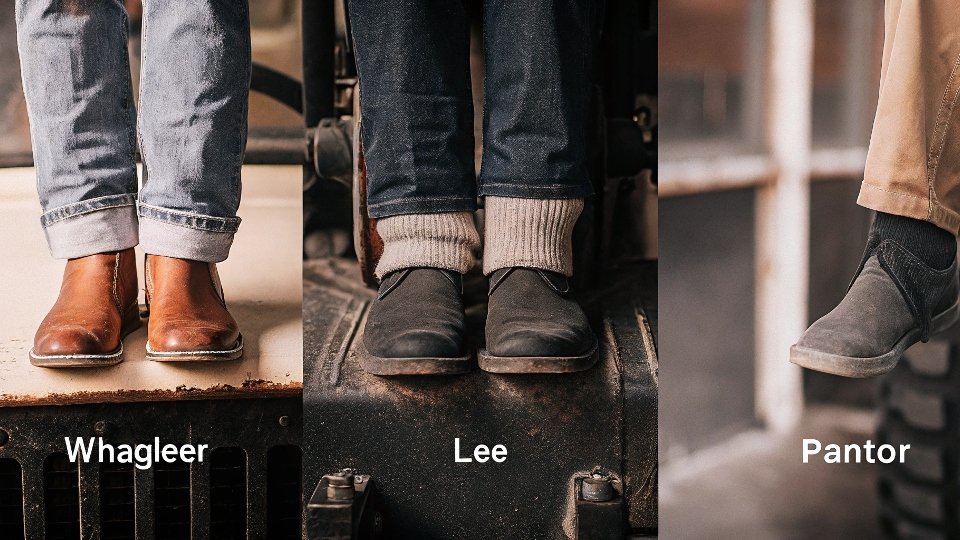 Logos of Wrangler, Lee, and their parent company Kontoor Brands shown together.