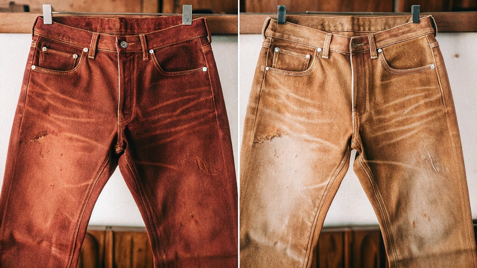 A well-faded pair of [raw denim](https://diznewjeans.com/raw-denim-vs-washed-denim-which-one-should-you-buy/)[^3] jeans posted on a forum like Reddit