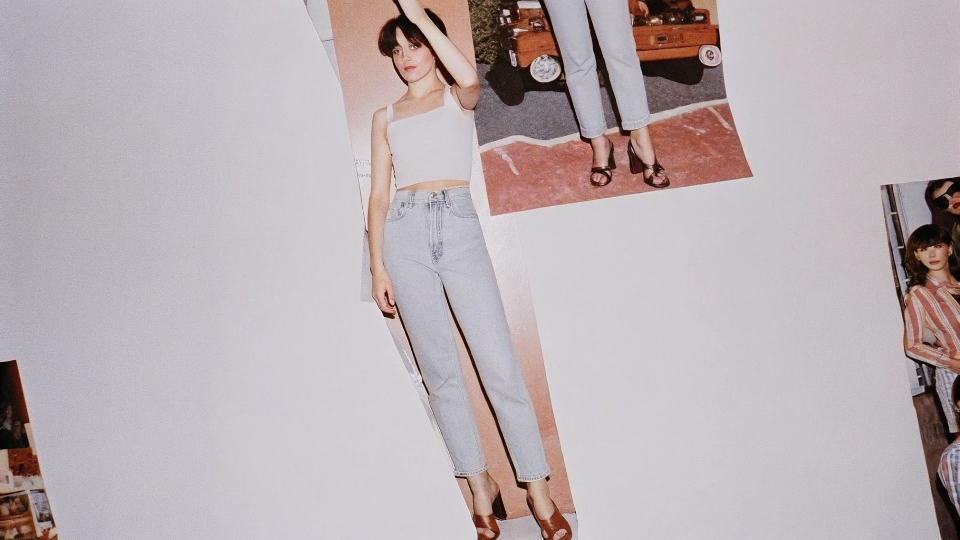 A photo collage of [1980s fashion](https://diznewjeans.com/are-calvin-klein-jeans-really-worth-the-hype/)[^4], with Vanderbilt jeans prominently featured