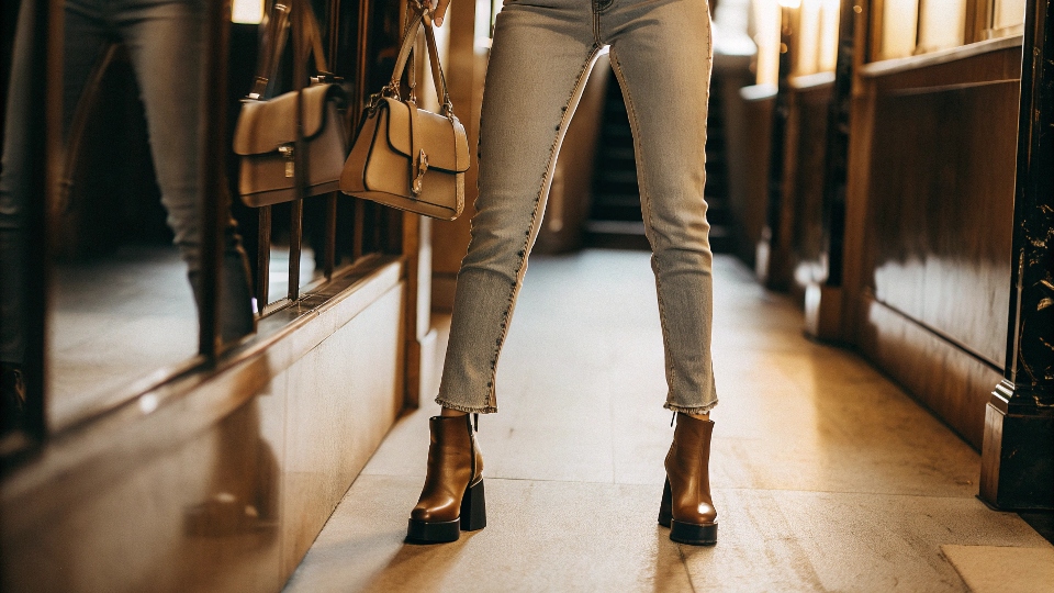 How to Wear Ankle Jeans Without Looking Shorter A stylish person wearing well-fitting ankle jeans and looking tall and chic