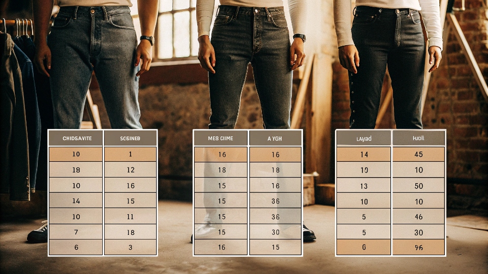 Realistic Stretch Limits for Jeans A table or chart graphic showing the stretch potential of different types of denim