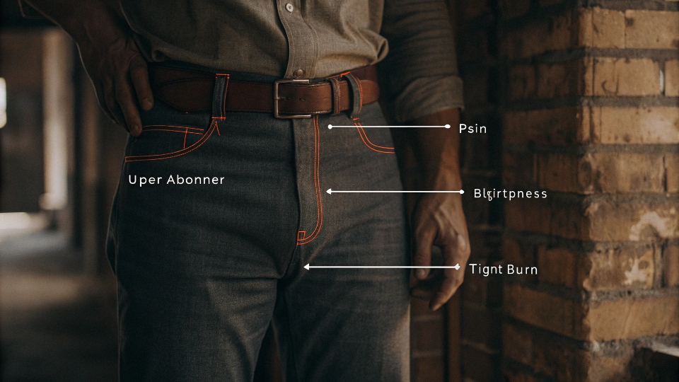 Area of Discomfort for Tight Pants Syndrome A diagram showing the upper abdomen, the area most affected by tight pants syndrome