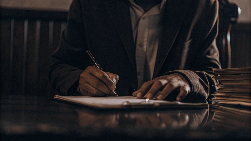 A person filling out a business document, representing a [resale certificate](https://www.salestaxinstitute.com/sales_tax_faqs/resale_certificate)[^3] application
