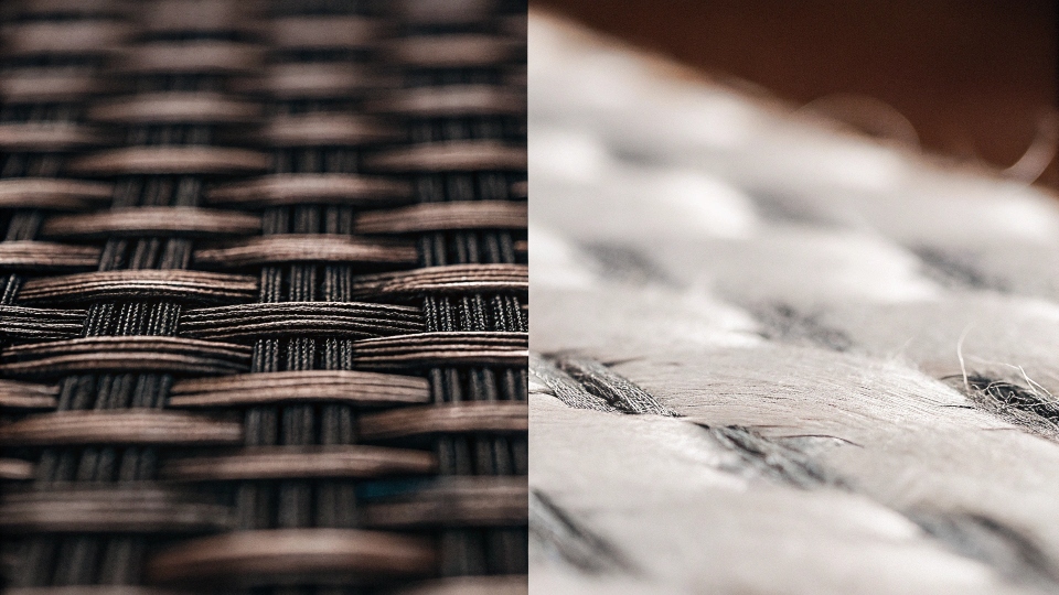 The Twill Weave of Wool Denim A microscopic view showing the diagonal twill weave of a wool-blend fabric