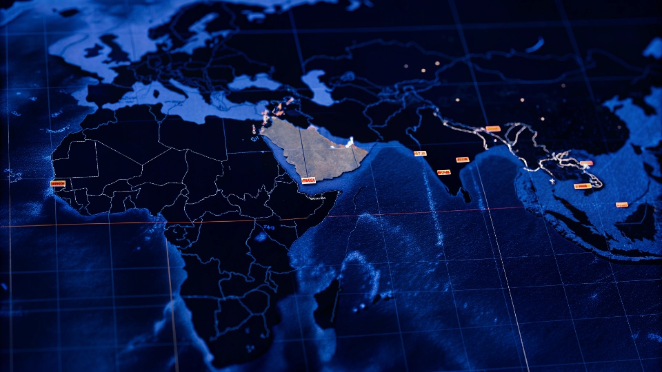 Projecting Regional Demand for Jeans A world map with production data overlays for different regions, showing style preferences.