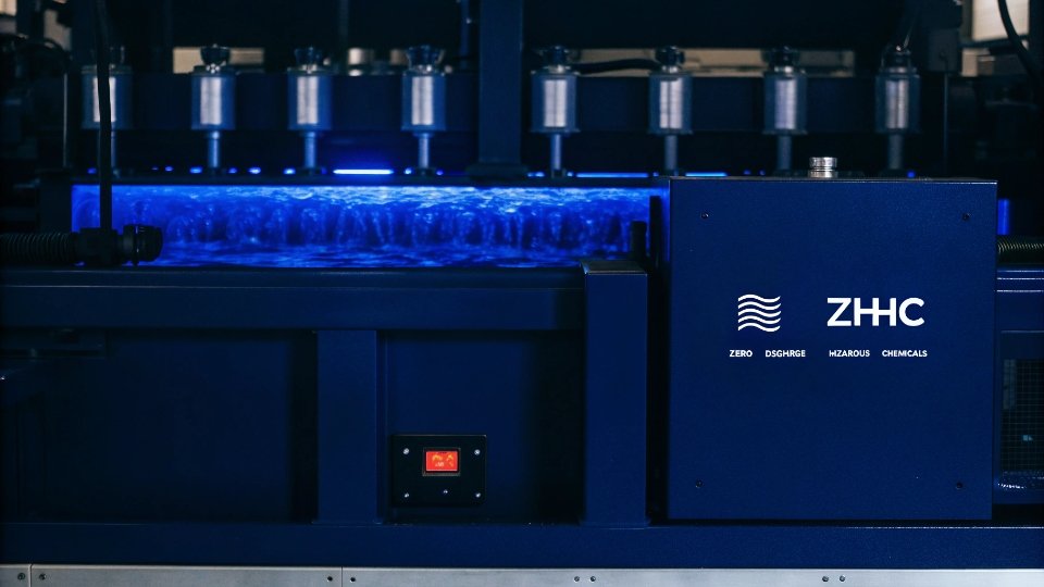 A modern and clean factory water treatment facility