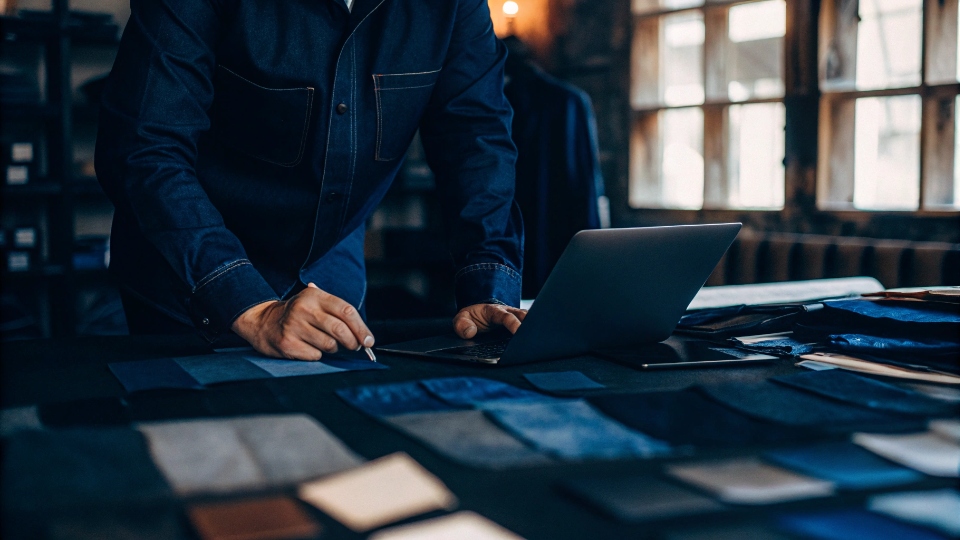 How to Start a Jeans Business with an OEM Partner A simple flowchart illustrating the OEM/ODM process: Design -> Factory -> Finished Product.