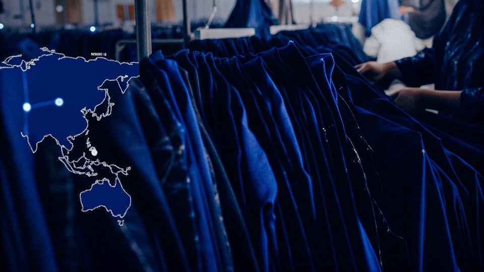 Cheapest Countries for Clothing Manufacturing A world map highlighting major clothing manufacturing hubs in China and Southeast Asia.