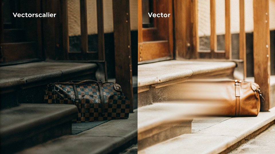 Vector vs Raster File Format for CAD Data Integrity A side-by-side technical comparison showing a clean, scalable vector logo versus a pixelated raster logo.