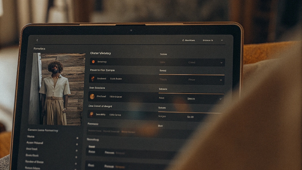 Tracking Reorder History and Preferences for Denim A computer screen showing a detailed client profile with order history, fabric codes, and wash preferences