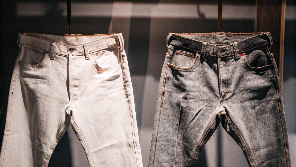 Rare and Expensive Vintage Jeans An image of an extremely rare, perfectly preserved pair of vintage Levi's from the 19th century.