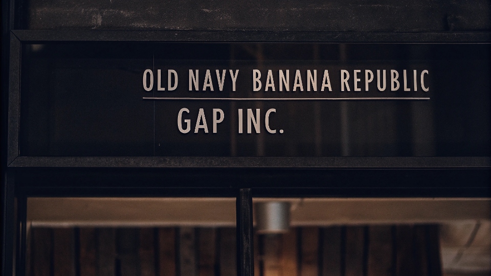 The Family of Brands under Gap Inc. A graphic showing the Gap Inc. corporate logo with the logos of Old Navy, Gap, and Banana Republic underneath.