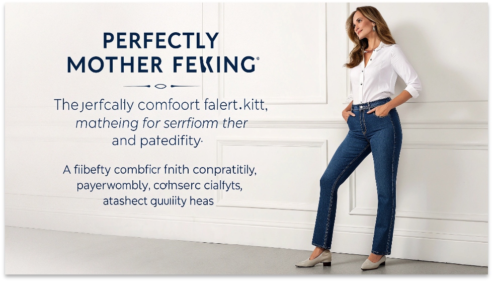 The Effortless Style and Comfort of Mother Denim A woman looking stylish and comfortable in a pair of perfectly fitting Mother jeans.