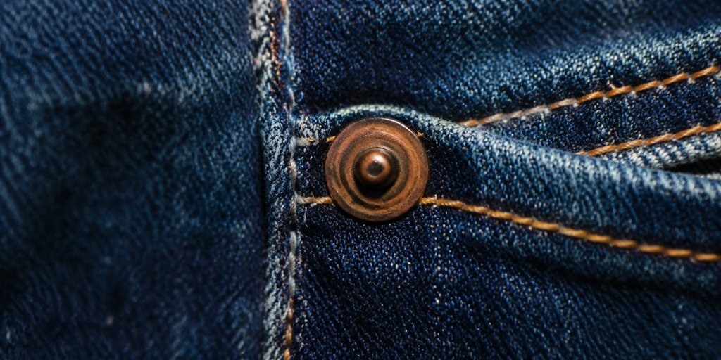Copper Rivet on Jean Pocket