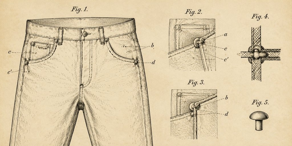 Original Rivet Patent Drawing