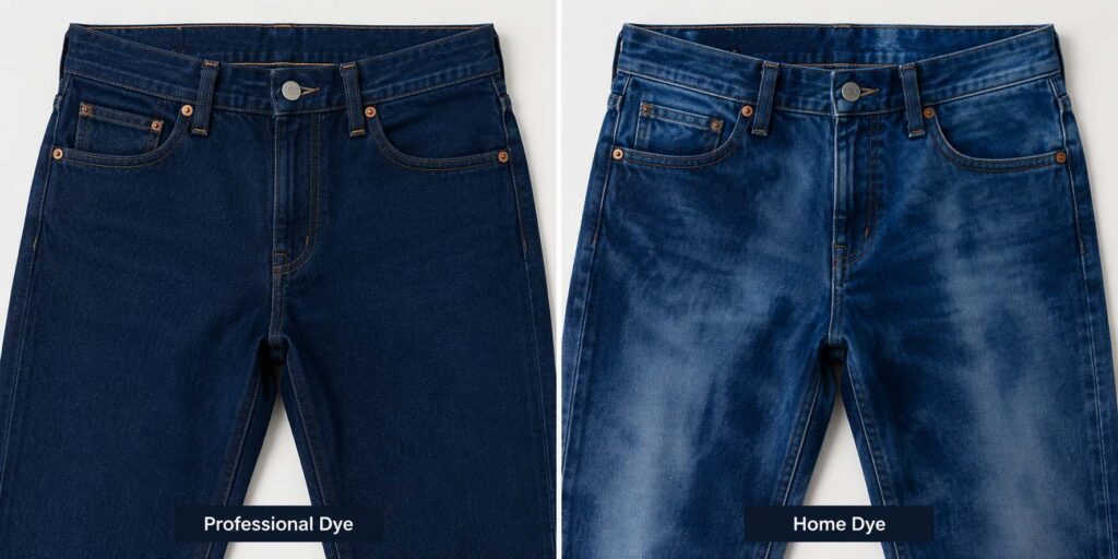 Professional Dye vs Home Dye on Denim