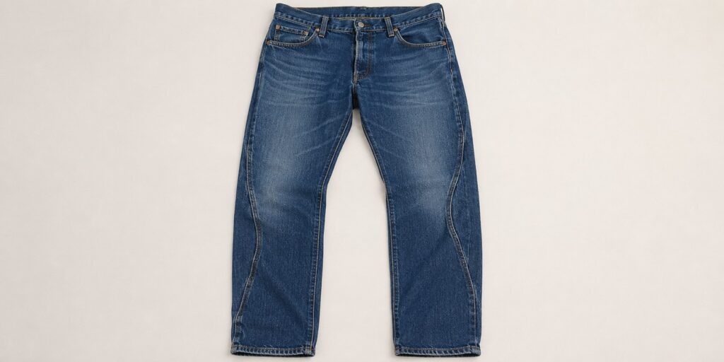 Twisted Jean Leg Seam