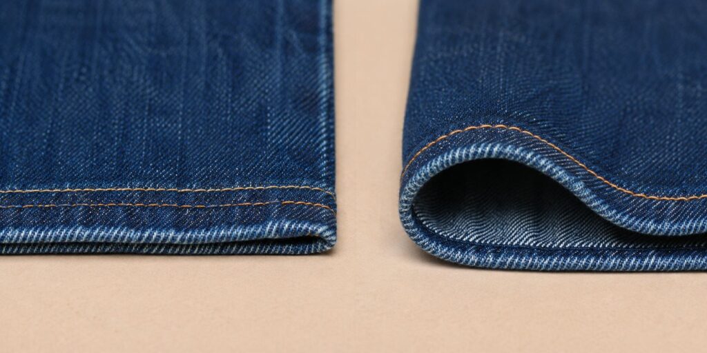 Flat Hem vs Curled Hem