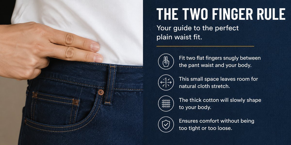 Two Finger Rule 2 finger rule for jeans