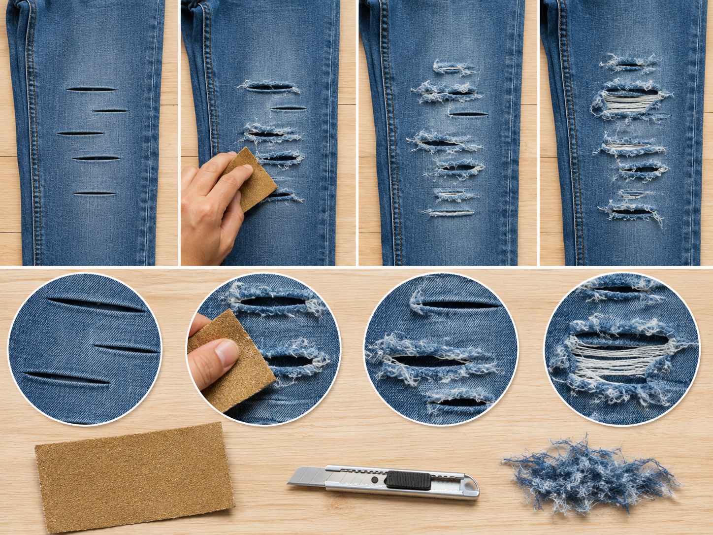 Turn Regular Jeans Ripped how to turn regular jeans into ripped jeans