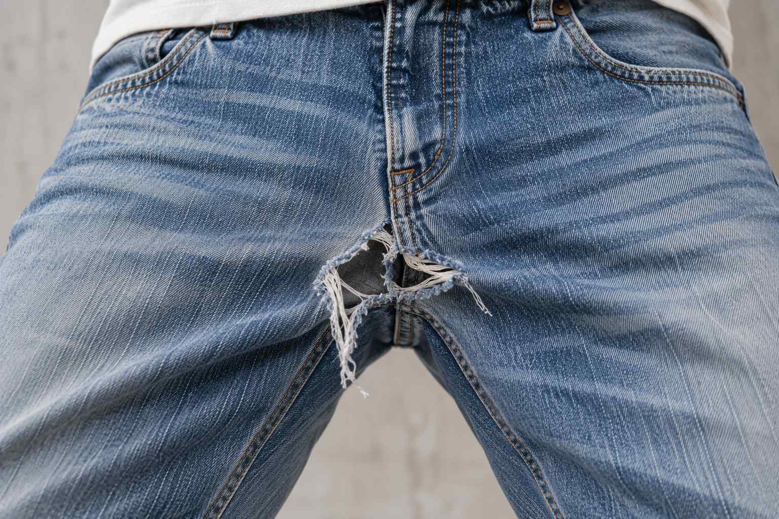 Ripped Denim Jeans