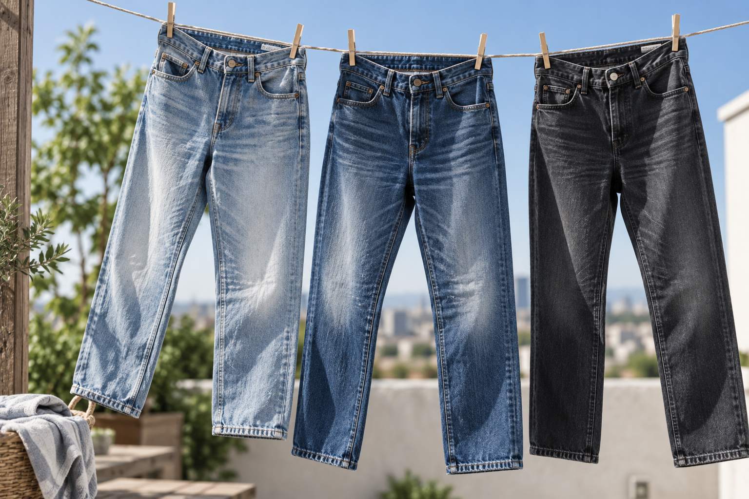 Air Drying Jeans