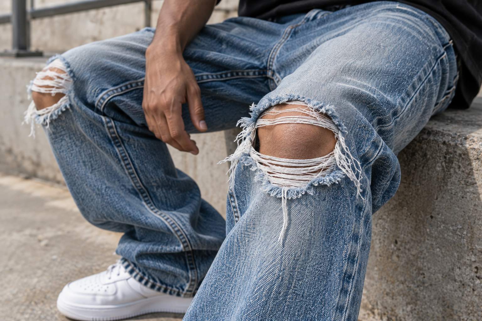 Old Jeans for Recycling